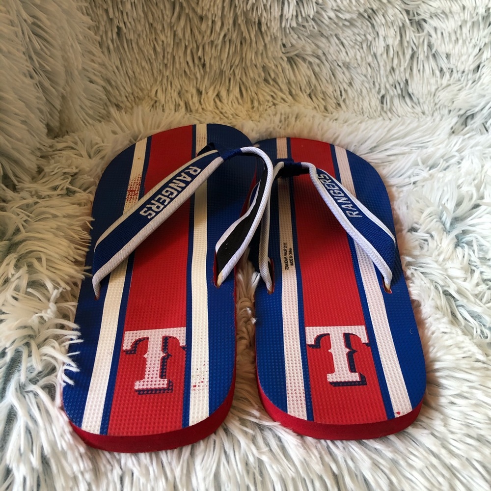 Texas Rangers Flip Flops. Multicolored - Picture 5 of 9